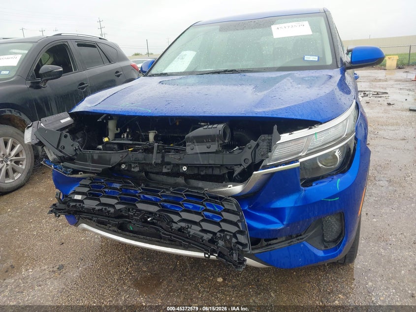 2021 Kia Seltos VIN KNDEPCAA0M7104155 IAAI salvage auction — FRONT END, Original (Texas), sold $3,750 on 2026-08-01 (photo 6)