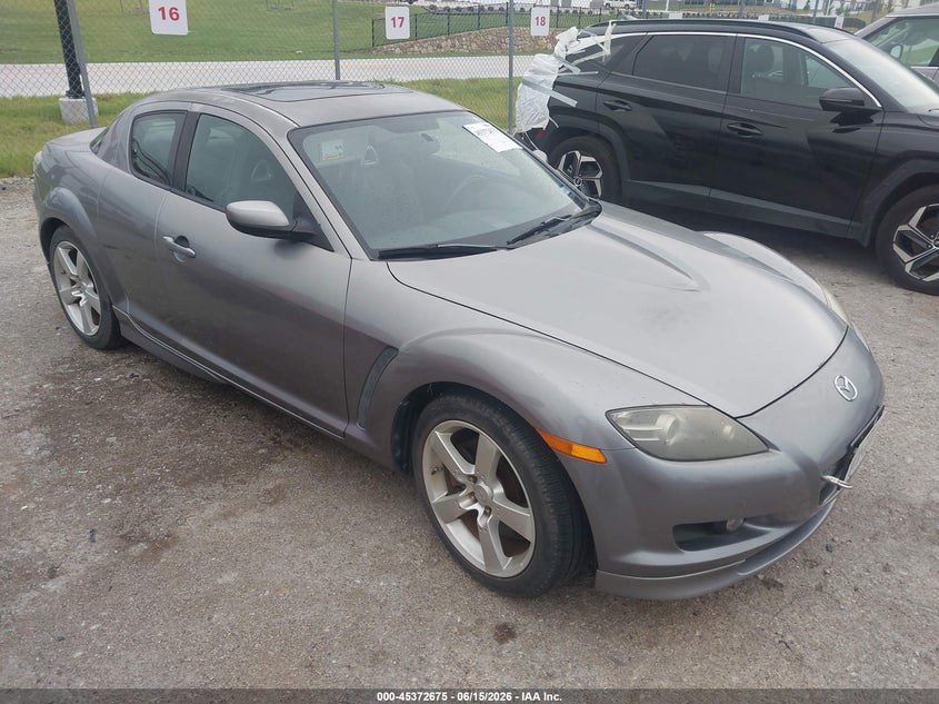 2004 Mazda Rx-8 VIN JM1FE17N240140639 IAAI salvage auction — WATER/FLOOD, Salvage (Texas), sold $25 on 2026-07-28 (photo 1)