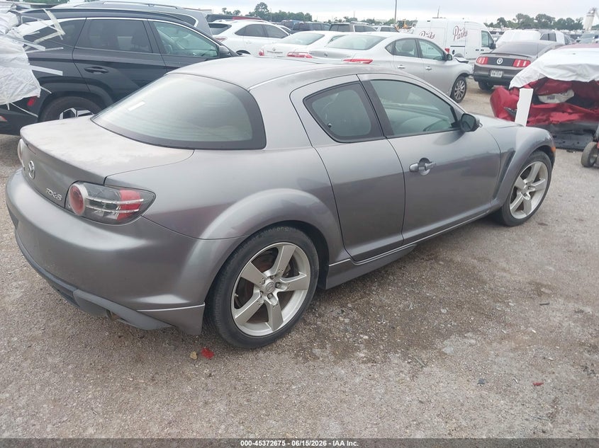 2004 Mazda Rx-8 VIN JM1FE17N240140639 IAAI salvage auction — WATER/FLOOD, Salvage (Texas), sold $25 on 2026-07-28 (photo 4)