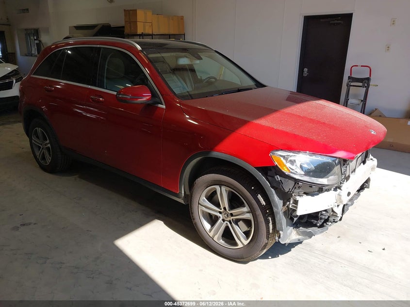 2019 Mercedes-benz Glc VIN WDC0G4JB0KF641887 IAAI salvage auction — FRONT END, Salvage (North Carolina), sold $6,100 on 2026-07-23 (photo 1)
