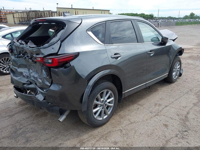 2025 Mazda Cx-5 VIN JM3KFBCL2S0628077 IAAI salvage auction — FRONT & REAR, Salvage - 75% Or Less (Maryland), sold $2,000 on 2026-07-30 (photo 4)