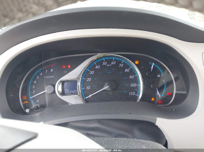 2012 Toyota Sienna VIN 5TDYK3DC5CS266747 IAAI salvage auction — FRONT END, Salvage (Illinois), sold $1,200 on 2026-07-16 (photo 7)