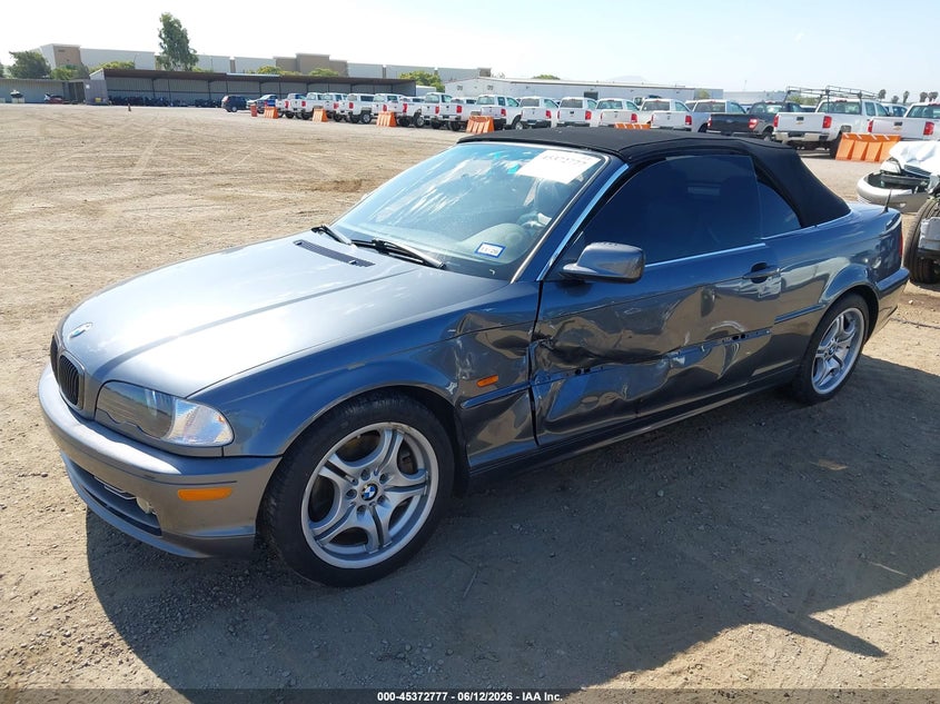 2001 BMW 3 series VIN WBABS53441JU81250 IAAI salvage auction — LEFT SIDE, Salvage (California), sold $425 on 2026-07-13 (photo 2)