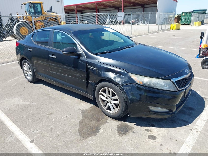 2012 Kia Optima VIN 5XXGM4A78CG056986 IAAI salvage auction — LEFT SIDE, Salvage (California), sold $975 on 2026-07-07 (photo 1)