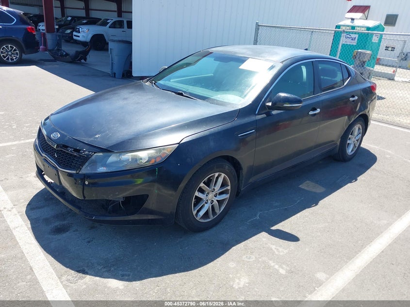 2012 Kia Optima VIN 5XXGM4A78CG056986 IAAI salvage auction — LEFT SIDE, Salvage (California), sold $975 on 2026-07-07 (photo 2)