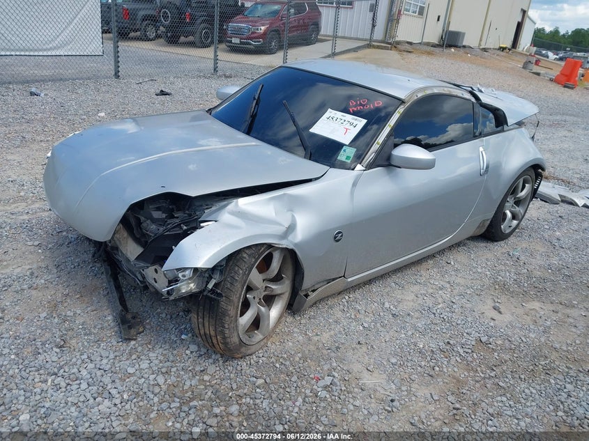 2007 Nissan 350z VIN JN1BZ34D07M505488 IAAI salvage auction — BIOHAZARD/CHEMICAL, Salvage (Mississippi), sold $200 on 2026-07-17 (photo 2)