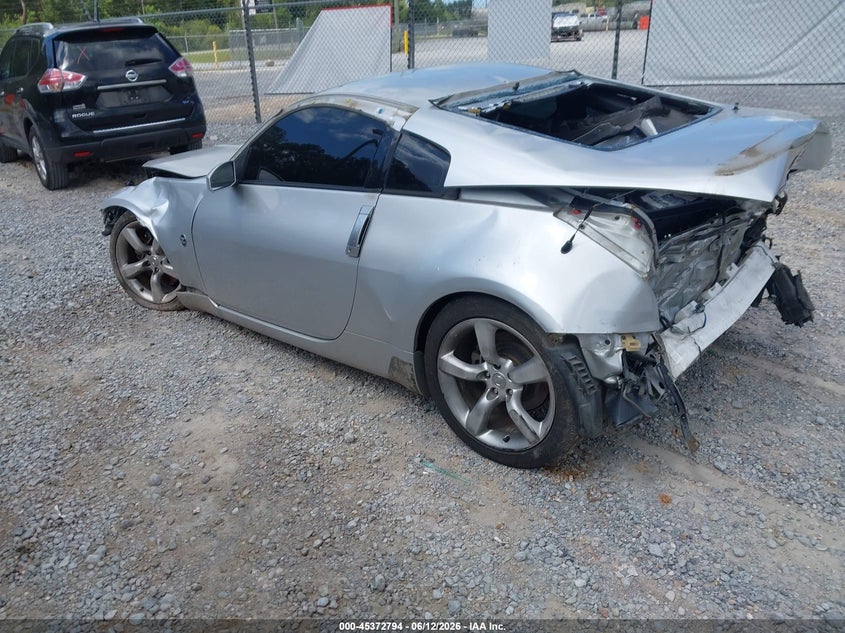 2007 Nissan 350z VIN JN1BZ34D07M505488 IAAI salvage auction — BIOHAZARD/CHEMICAL, Salvage (Mississippi), sold $200 on 2026-07-17 (photo 3)