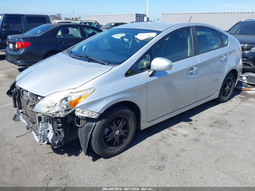 2014 Toyota Prius VIN JTDKN3DU1E0388954 IAAI salvage auction — FRONT END, Salvage (California), sold $550 on 2026-07-23 (photo 2)