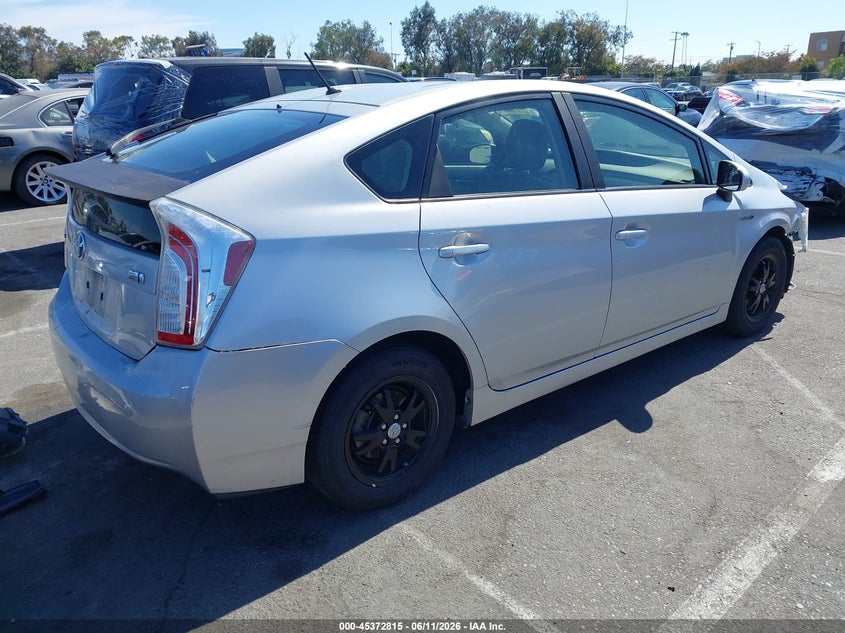 2014 Toyota Prius VIN JTDKN3DU1E0388954 IAAI salvage auction — FRONT END, Salvage (California), sold $550 on 2026-07-23 (photo 4)