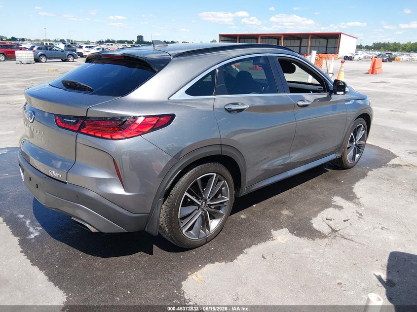 2023 Infiniti Qx55 VIN 3PCAJ5LR2PF124744 IAAI salvage auction — LEFT FRONT, Salvage (Missouri), sold $7,525 on 2026-08-11 (photo 4)