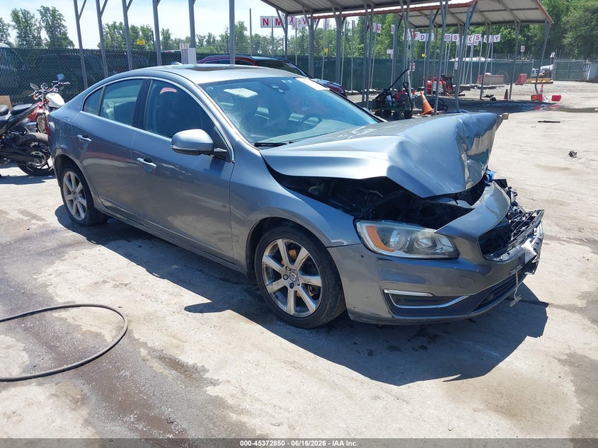 2016 Volvo S60 VIN YV126MFKXG2404245 IAAI salvage auction — FRONT END, Clear (Virginia), sold $425 on 2026-07-16 (photo 1)