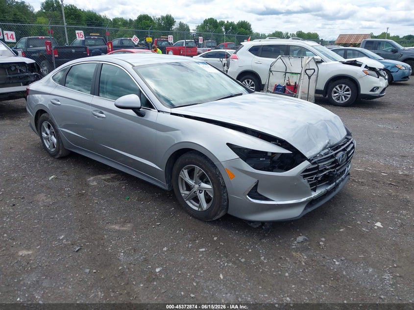 2021 Hyundai Sonata VIN 5NPEG4JA5MH103536 IAAI salvage auction — FRONT END, Mv-907A (New York), sold $4,100 on 2026-08-03 (photo 1)
