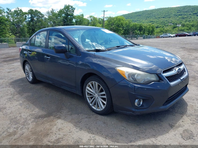 2012 Subaru Impreza VIN JF1GJAG65CH013236 IAAI salvage auction — FRONT END, Clear (North Carolina), sold $600 on 2026-07-30 (photo 1)