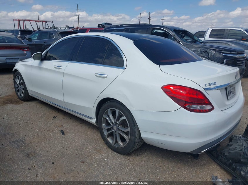 2017 Mercedes-benz C-klasse VIN 55SWF4JB3HU190887 IAAI salvage auction — UNKNOWN, Original (Texas), sold $4,000 on 2026-07-27 (photo 3)