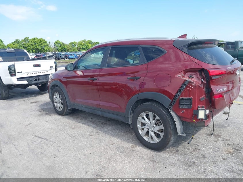 2020 Hyundai Tucson VIN KM8J33A43LU251215 IAAI salvage auction — REAR END, Rebuildable (Florida), sold $4,050 on 2026-07-16 (photo 3)
