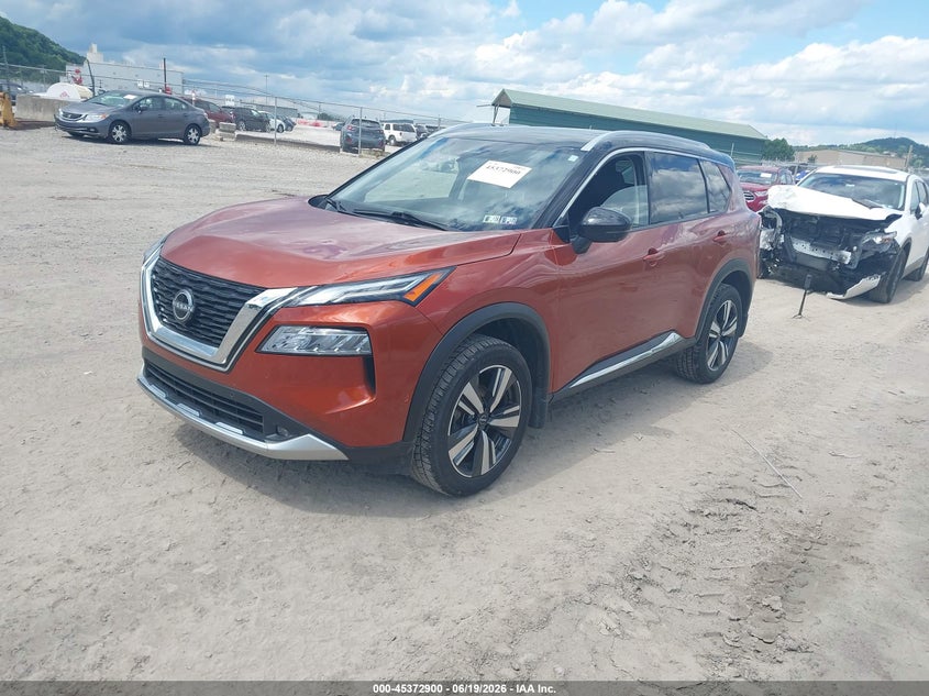 2022 Nissan Rogue VIN JN8BT3DD2NW275442 IAAI salvage auction — HAIL, Salvage Title, sold $4,150 on 2026-07-28 (photo 2)