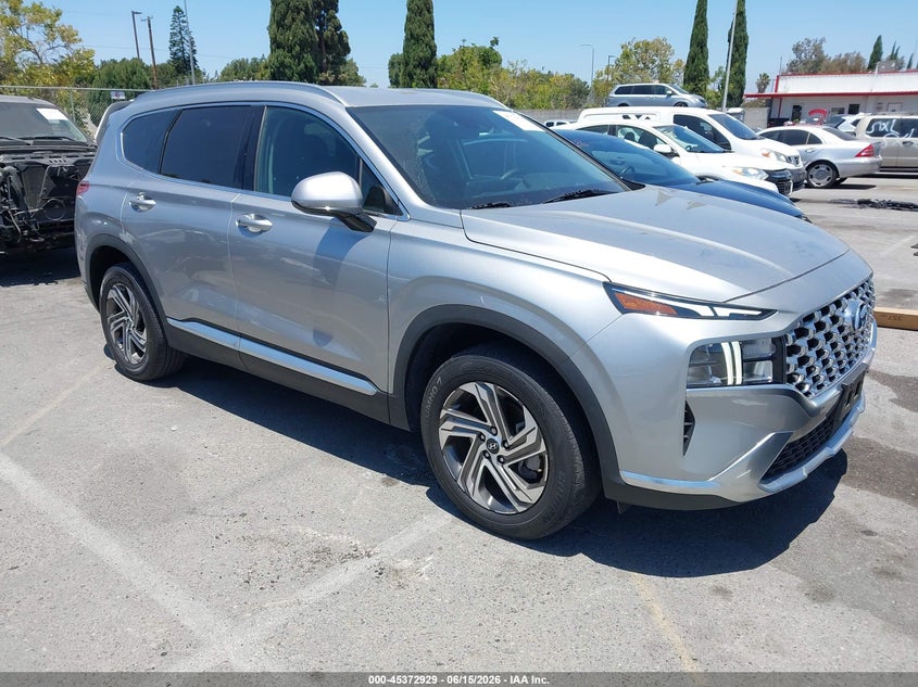 2022 Hyundai Santa fe VIN 5NMS24AJ8NH433672 IAAI salvage auction — LEFT SIDE, Salvage (California), sold $9,050 on 2026-07-09 (photo 1)