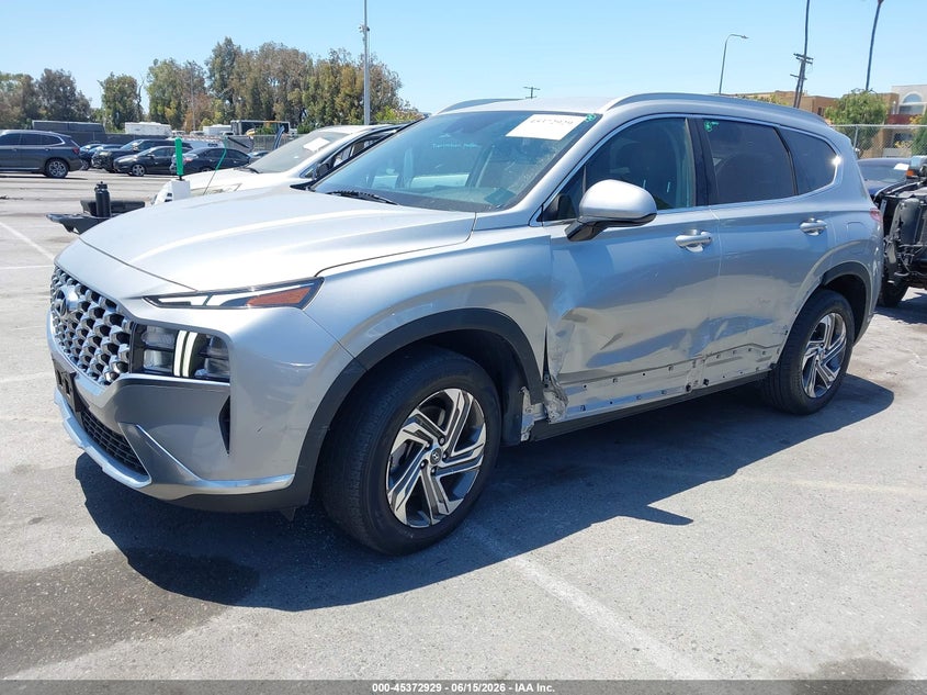 2022 Hyundai Santa fe VIN 5NMS24AJ8NH433672 IAAI salvage auction — LEFT SIDE, Salvage (California), sold $9,050 on 2026-07-09 (photo 2)
