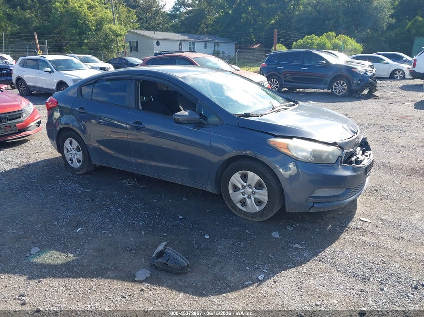 2016 Kia Forte VIN KNAFK4A67G5471247 IAAI salvage auction — FRONT END, Salvage (South Carolina), sold $350 on 2026-07-12 (photo 1)