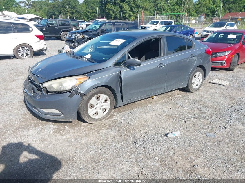 2016 Kia Forte VIN KNAFK4A67G5471247 IAAI salvage auction — FRONT END, Salvage (South Carolina), sold $350 on 2026-07-12 (photo 2)