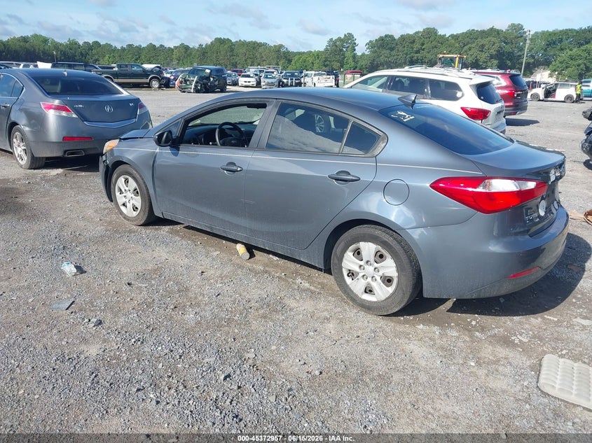 2016 Kia Forte VIN KNAFK4A67G5471247 IAAI salvage auction — FRONT END, Salvage (South Carolina), sold $350 on 2026-07-12 (photo 3)