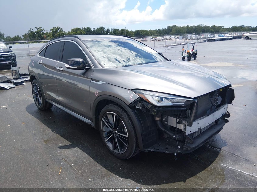 2023 Infiniti Qx55 VIN 3PCAJ5JR5PF102787 IAAI salvage auction — FRONT & REAR, Salvage Title, sold $25 on 2026-07-27 (photo 1)