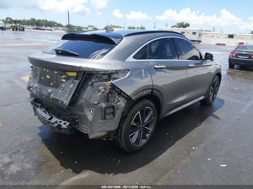 2023 Infiniti Qx55 VIN 3PCAJ5JR5PF102787 IAAI salvage auction — FRONT & REAR, Salvage Title, sold $25 on 2026-07-27 (photo 4)