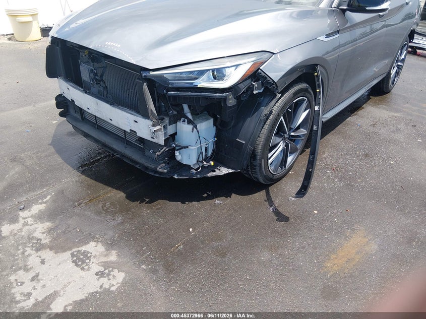 2023 Infiniti Qx55 VIN 3PCAJ5JR5PF102787 IAAI salvage auction — FRONT & REAR, Salvage Title, sold $25 on 2026-07-27 (photo 6)