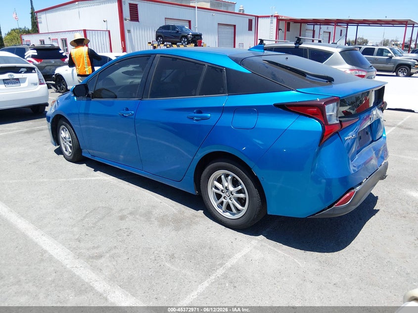 2019 Toyota Prius VIN JTDKARFU2K3092797 IAAI salvage auction — FRONT & REAR, Salvage Title, sold $5,900 on 2026-07-16 (photo 3)