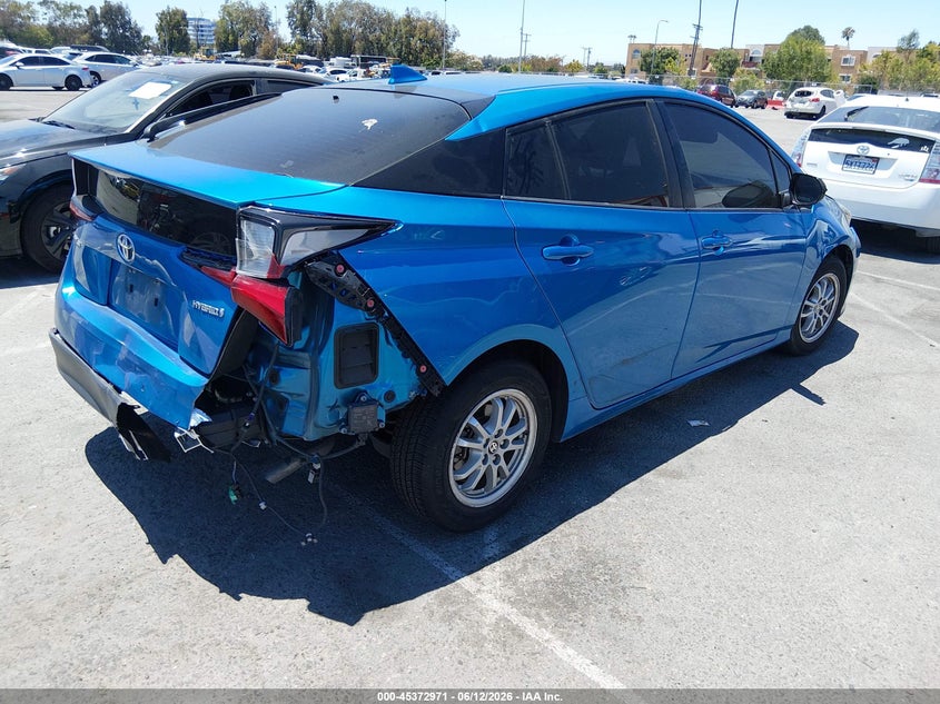 2019 Toyota Prius VIN JTDKARFU2K3092797 IAAI salvage auction — FRONT & REAR, Salvage Title, sold $5,900 on 2026-07-16 (photo 4)