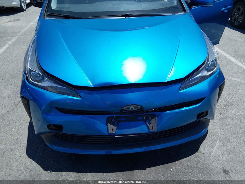 2019 Toyota Prius VIN JTDKARFU2K3092797 IAAI salvage auction — FRONT & REAR, Salvage Title, sold $5,900 on 2026-07-16 (photo 6)