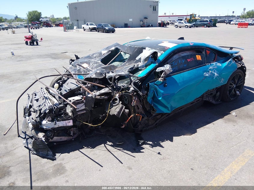 2016 BMW I8 VIN WBY2Z2C54GV675976 IAAI salvage auction — FRONT END, Salvage (Utah), sold $75 on 2026-07-23 (photo 2)