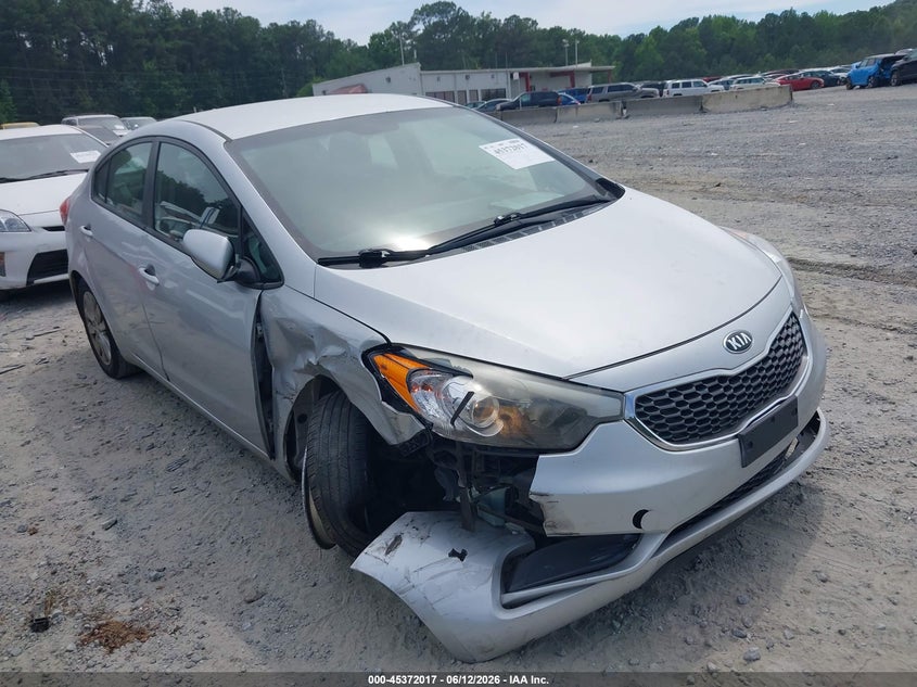 2016 Kia Forte VIN KNAFX4A65G5446252 IAAI salvage auction — RIGHT FRONT, Salvage (Georgia), sold $575 on 2026-07-21 (photo 1)
