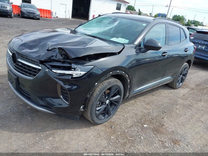 2021 Buick Envision VIN LRBFZMR4XMD193185 IAAI salvage auction — FRONT END, Salvage Title, sold $5,150 on 2026-07-15 (photo 2)