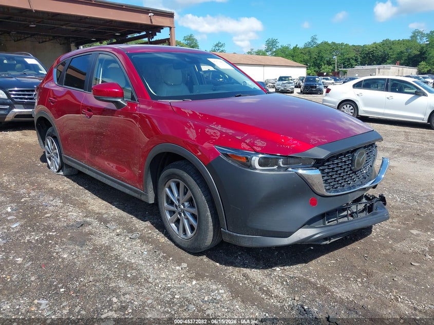 2022 Mazda Cx-5 VIN JM3KFBCMXN1593277 IAAI salvage auction — LEFT SIDE, Salvage Title, sold $4,050 on 2026-07-28 (photo 1)
