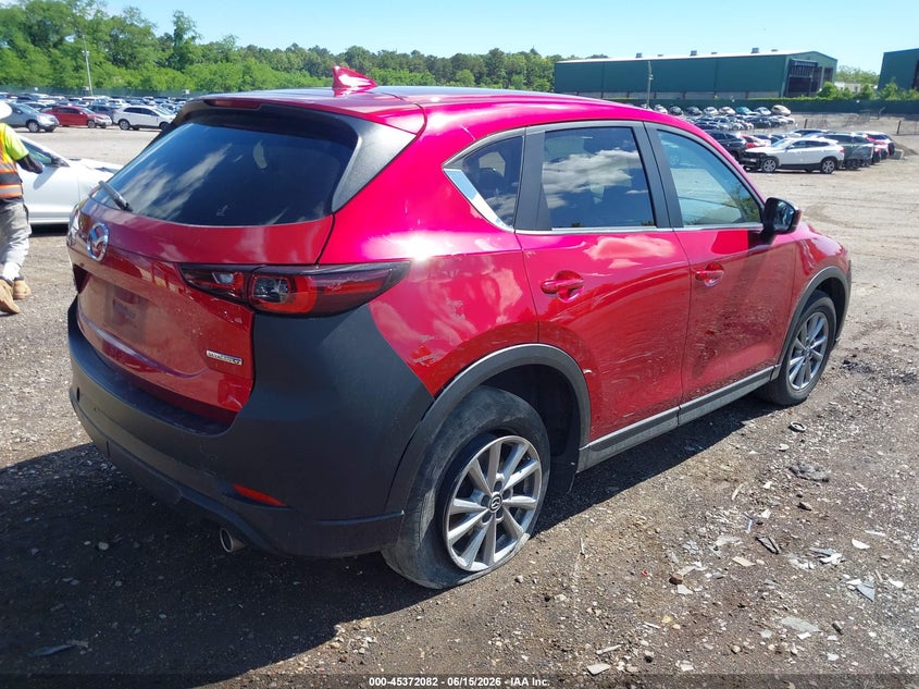 2022 Mazda Cx-5 VIN JM3KFBCMXN1593277 IAAI salvage auction — LEFT SIDE, Salvage Title, sold $4,050 on 2026-07-28 (photo 4)