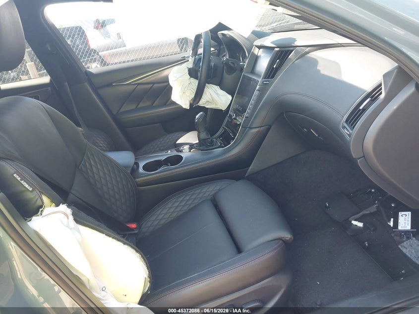 2024 Infiniti Q50 VIN JN1FV7DR1RM680741 IAAI salvage auction — FRONT END, Salvage Title, sold $11,025 on 2026-08-18 (photo 5)