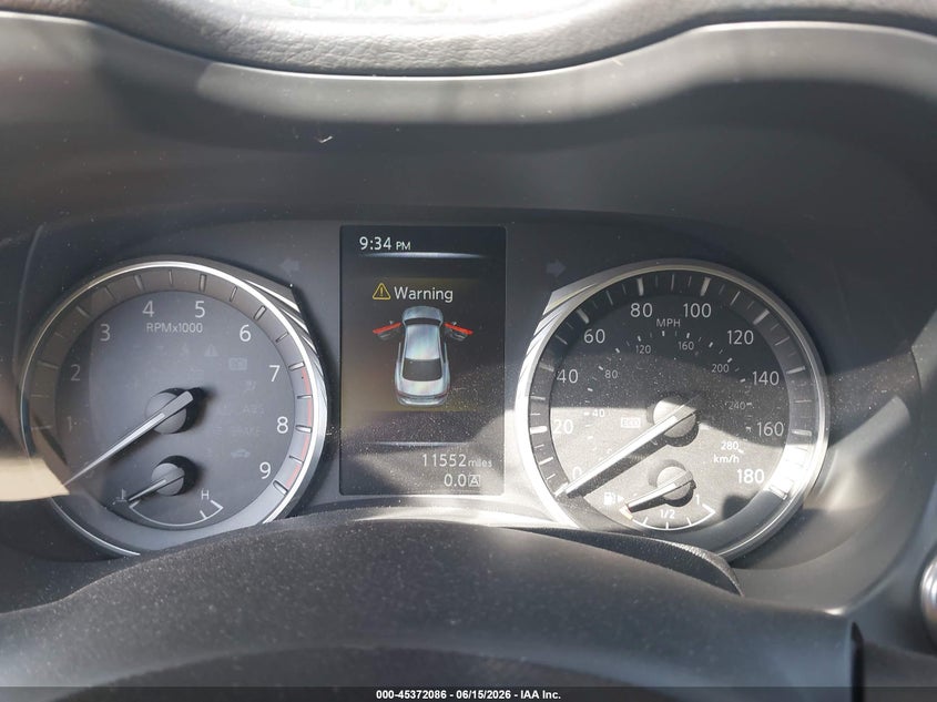 2024 Infiniti Q50 VIN JN1FV7DR1RM680741 IAAI salvage auction — FRONT END, Salvage Title, sold $11,025 on 2026-08-18 (photo 7)
