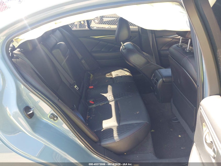 2024 Infiniti Q50 VIN JN1FV7DR1RM680741 IAAI salvage auction — FRONT END, Salvage Title, sold $11,025 on 2026-08-18 (photo 8)