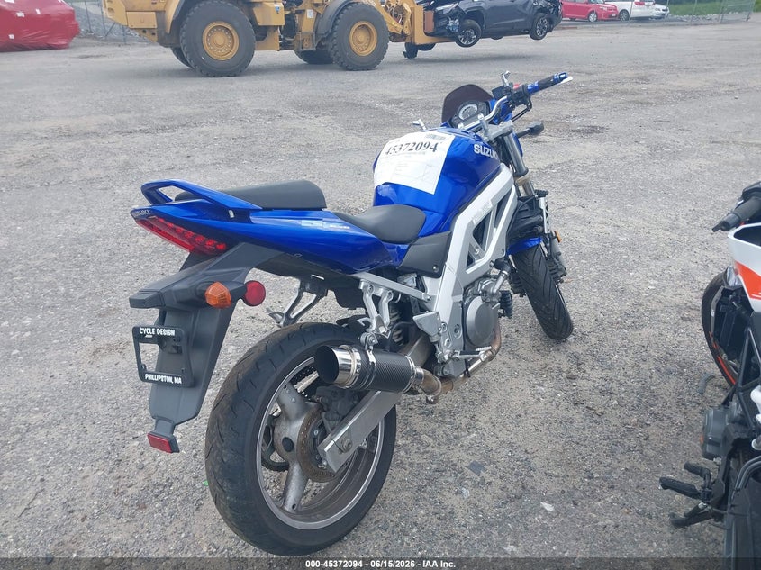 2003 Suzuki Sv650 VIN JS1VP53A032100315 IAAI salvage auction — LEFT SIDE, Clear (Massachusetts), sold $150 on 2026-07-15 (photo 4)