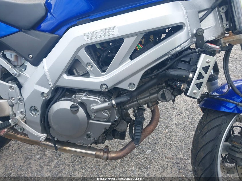 2003 Suzuki Sv650 VIN JS1VP53A032100315 IAAI salvage auction — LEFT SIDE, Clear (Massachusetts), sold $150 on 2026-07-15 (photo 8)