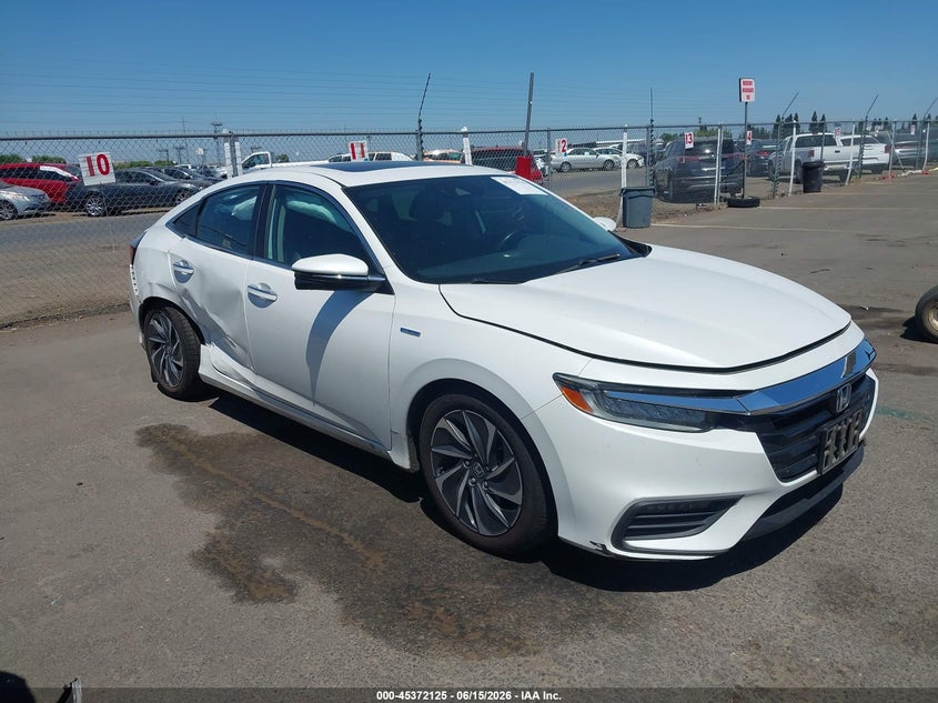 2019 Honda Insight VIN 19XZE4F95KE027839 IAAI salvage auction — RIGHT SIDE, Salvage (California), sold $3,650 on 2026-07-08 (photo 1)