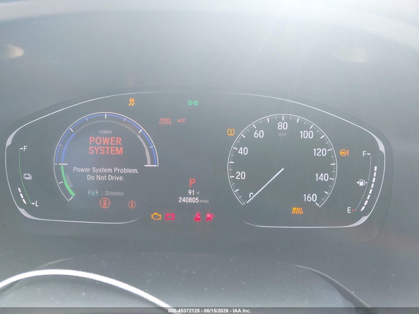 2019 Honda Insight VIN 19XZE4F95KE027839 IAAI salvage auction — RIGHT SIDE, Salvage (California), sold $3,650 on 2026-07-08 (photo 7)