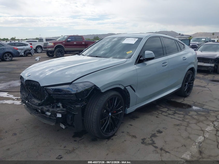2025 BMW X6 VIN 5UX33EX01S9W31814 IAAI salvage auction — FRONT END, Salvage Title, sold $50,300 on 2026-09-01 (photo 2)