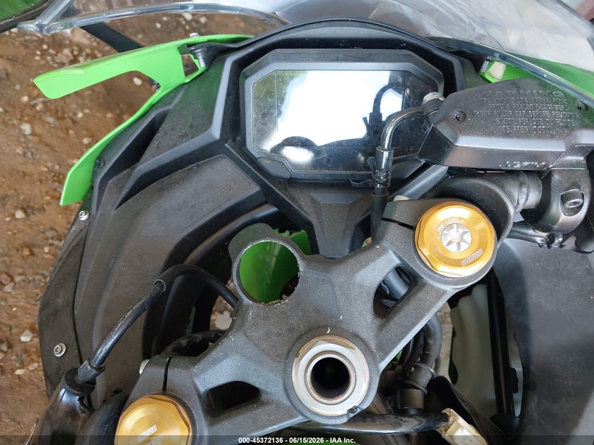 2025 Kawasaki Zx VIN ML5ZXCS16SDA42630 IAAI salvage auction — ENGINE DAMAGE, Salvage (North Carolina), sold $150 on 2026-07-29 (photo 7)