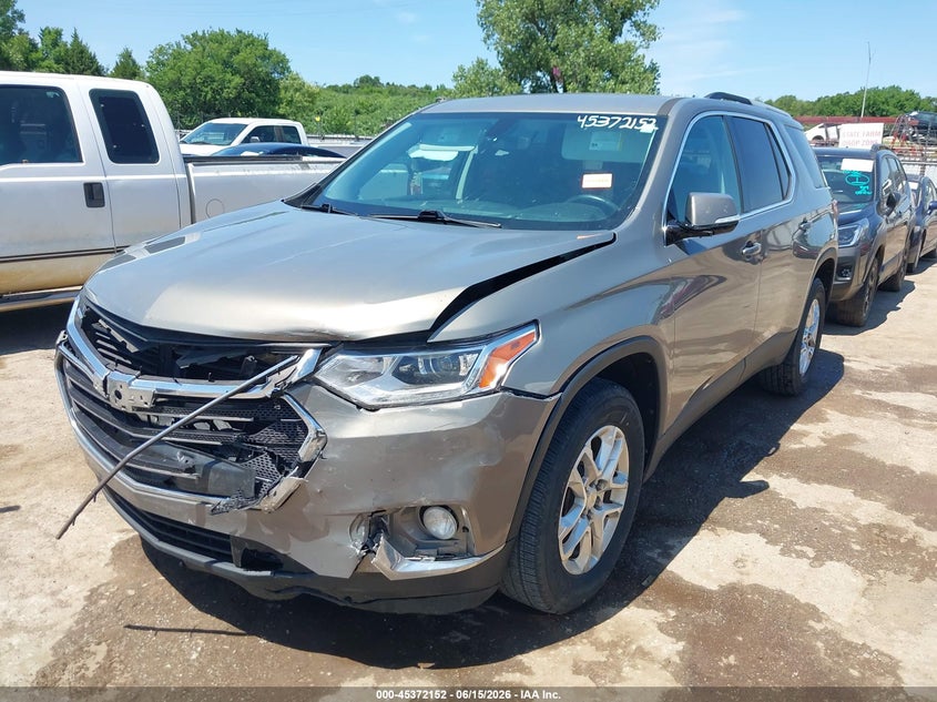 2018 Chevrolet Traverse VIN 1GNERGKW4JJ110798 IAAI salvage auction — FRONT END, Clear (Oklahoma), sold $2,550 on 2026-08-27 (photo 2)