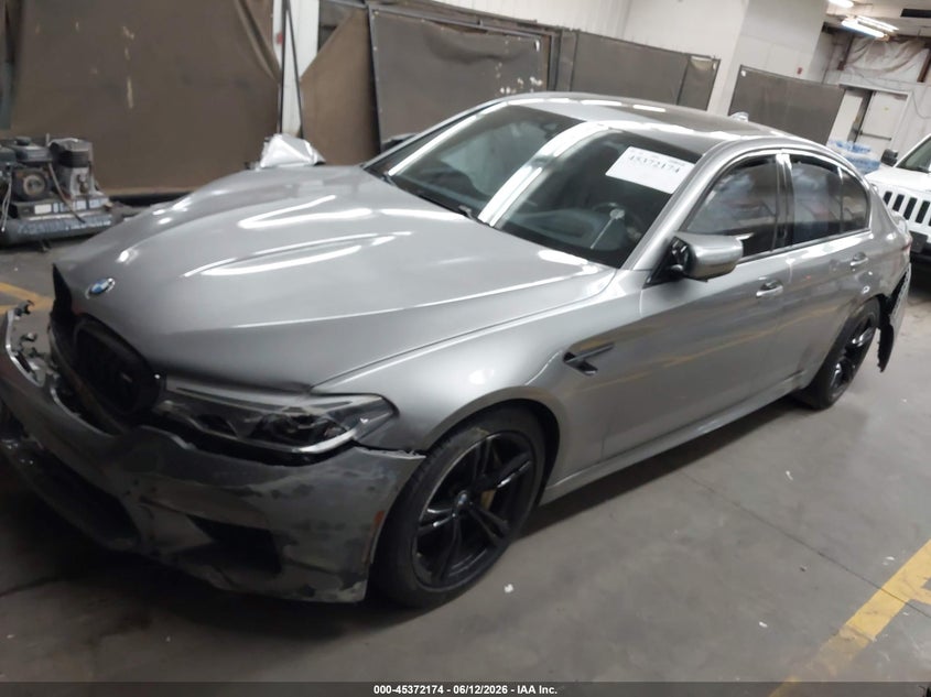2018 BMW M5 VIN WBSJF0C59JB283636 IAAI salvage auction — FRONT & REAR, Salvage Title, sold $13,200 on 2026-07-31 (photo 2)