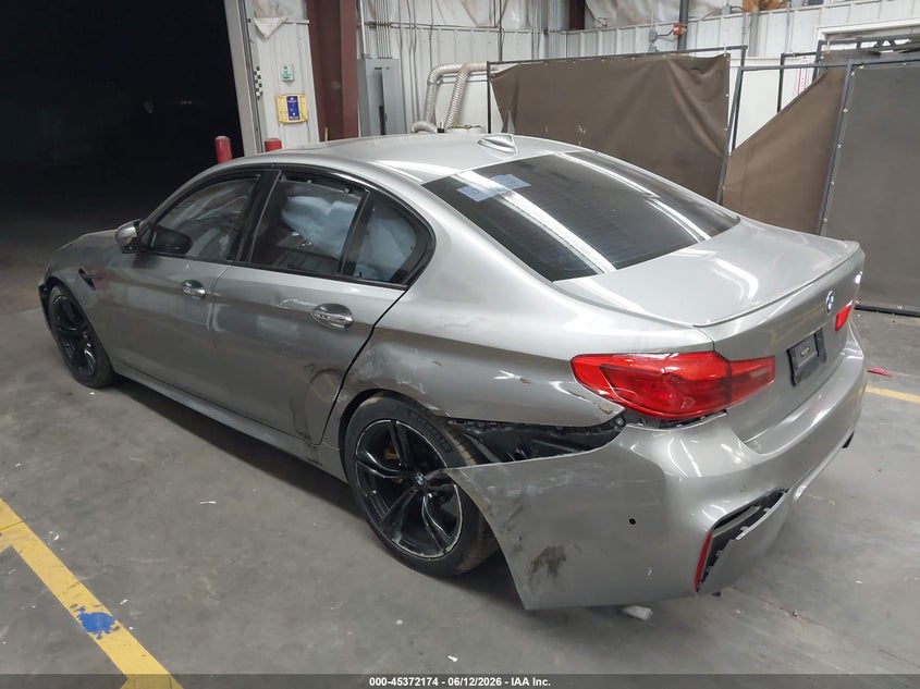 2018 BMW M5 VIN WBSJF0C59JB283636 IAAI salvage auction — FRONT & REAR, Salvage Title, sold $13,200 on 2026-07-31 (photo 3)