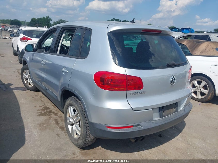 2013 Volkswagen Tiguan VIN WVGBV7AX2DW548398 IAAI salvage auction — NORMAL WEAR, Clear - Dealer Only (California), sold $900 on 2026-07-27 (photo 3)