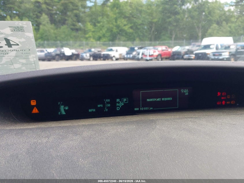 2013 Toyota Prius VIN JTDKN3DU4D5628516 IAAI salvage auction — LEFT REAR, Salvage (Massachusetts), sold $2,450 on 2026-07-17 (photo 7)